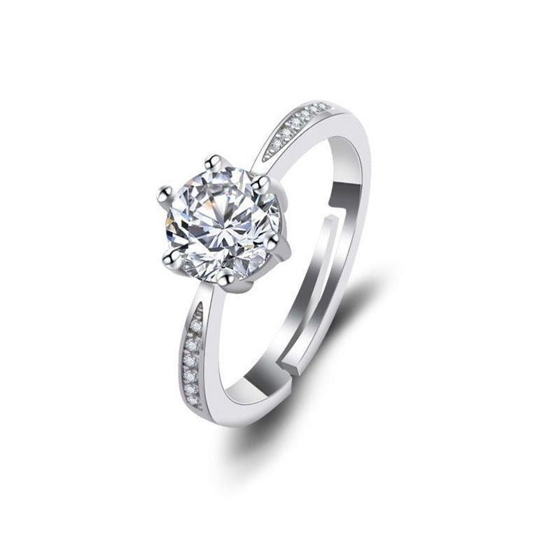 Adjustable diamond ring