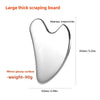 Stainless steel gua sha board large heart-shaped face scraping firming lifting massage board multifunction heart-shaped fascia knife