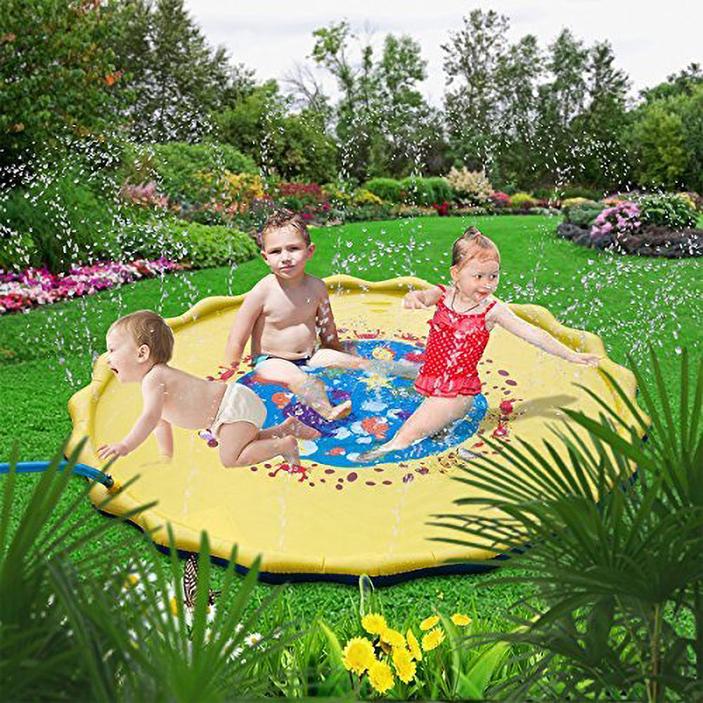 PVC children's water spray mat outdoor water spray mat grass children's water spray mat letter water spray mat