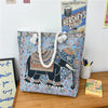 Canvas shoulder bag, simple tote bag for tutoring/study