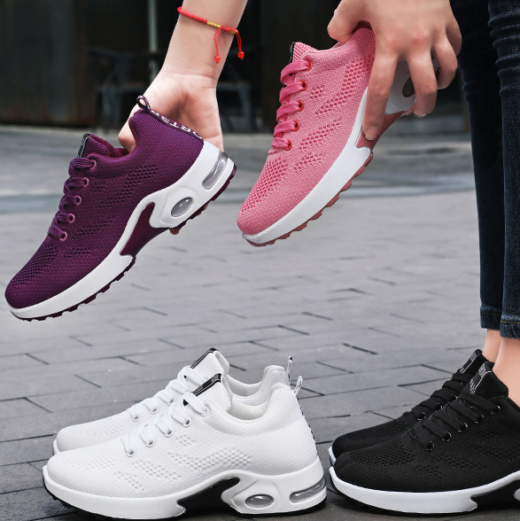 Air Cushion Running Shoes Breathable Soft Sole Sneakers for Women