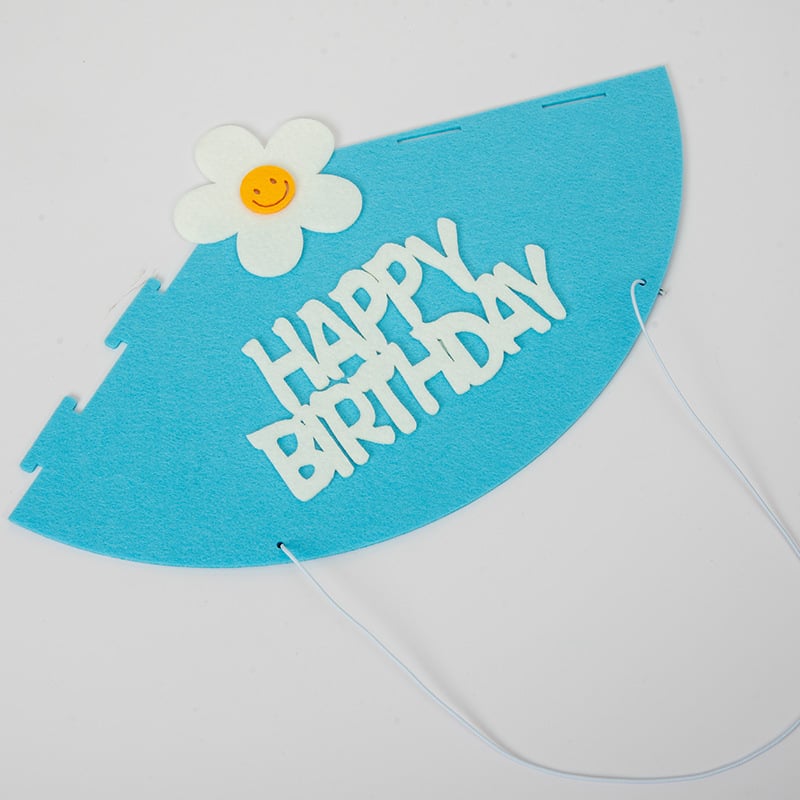 Felt hat children's birthday non-woven hat party yellow crown decorative hat diy crown props