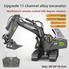 children's remote control excavator engineering vehicle alloy digging dump truck bulldozer toys
