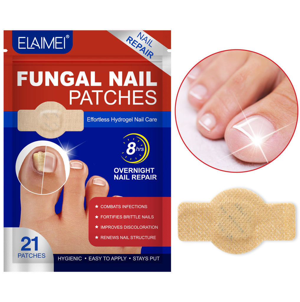 Elaimei Nail Antibacterial Patch, Nail Protection, Nail Enhancement, Onychomycosis, Bright Nail, Nail Antibacterial Patch 21P