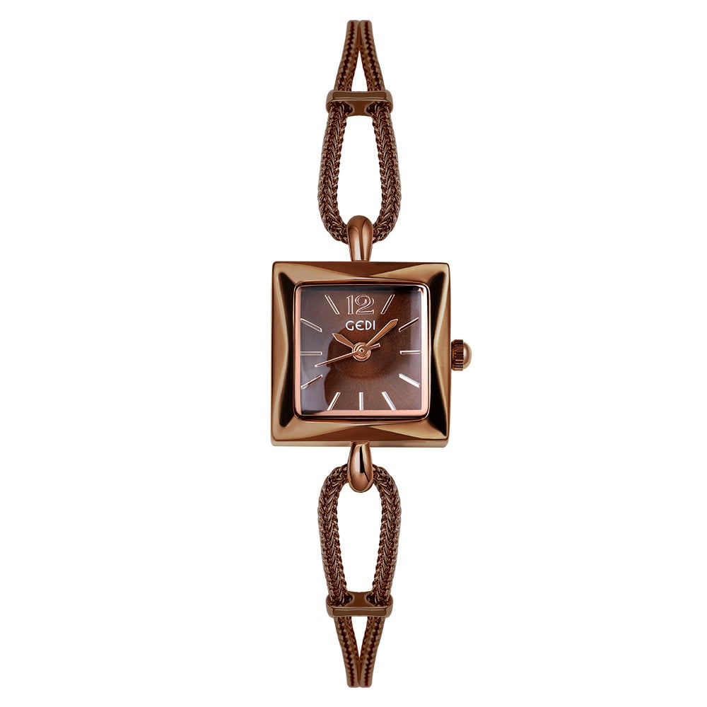 gedi vintage small sugar Cube Ladies' simple and elegant bracelet watch