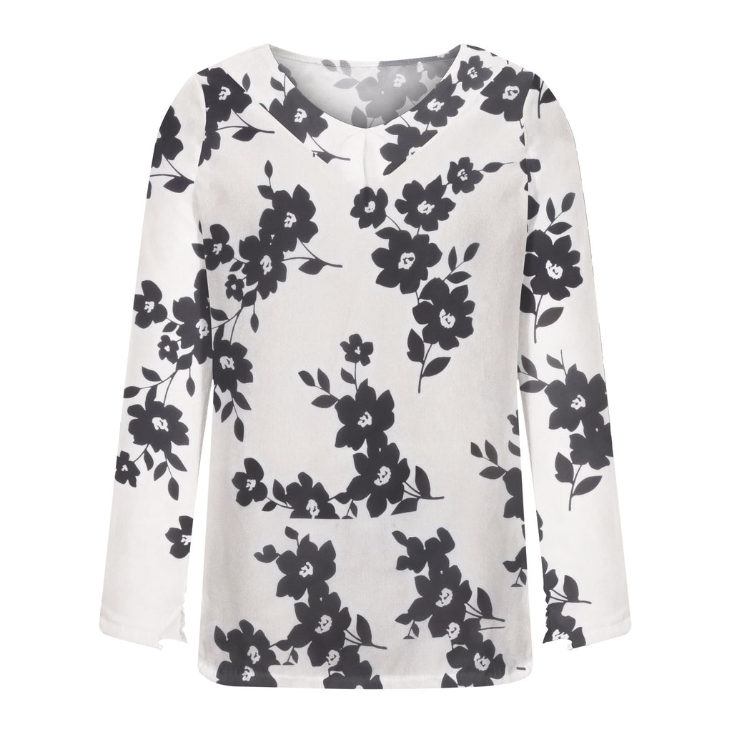 Women's Clothing Casual V-neck Temperament Top
