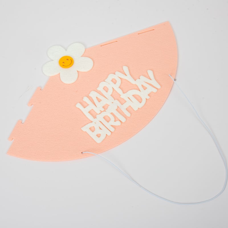 Felt hat children's birthday non-woven hat party yellow crown decorative hat diy crown props