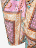 Women's Boho Skirt Asymmetrical Skirts Tied Floral Paisley Printed High Waist Ruched Skirts For Women