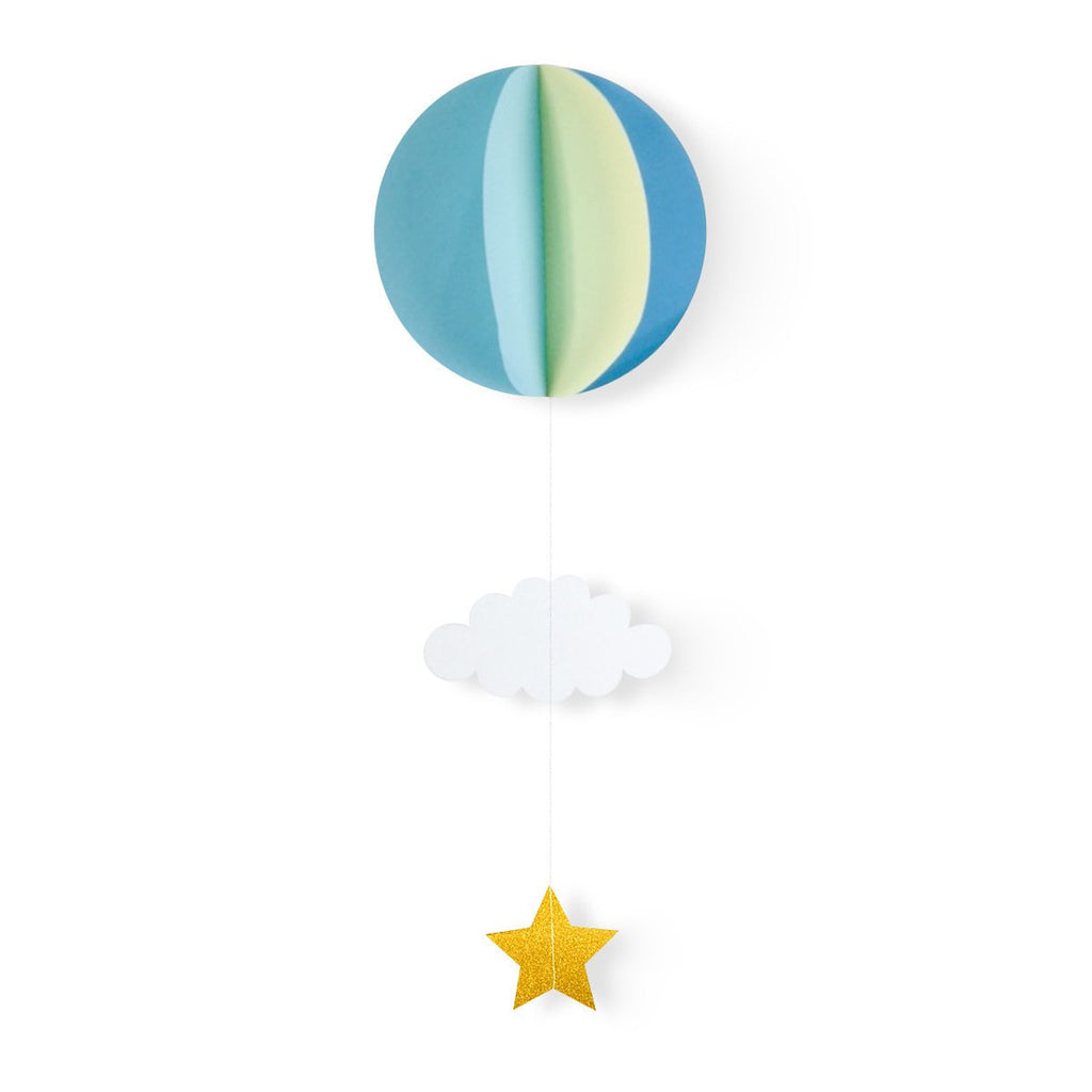 Wedding holiday birthday party decoration supplies three-dimensional hanging ornaments love hot air balloon cloud window pendant