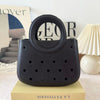 Mini EVA Beach Square Shell Handbag with DIY Hole Pattern