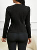 Office Ready Elegant Women's Solid Color Button Up Blazer