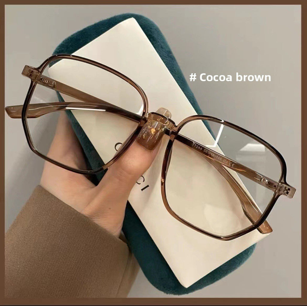 Polygonal myopia glasses frame