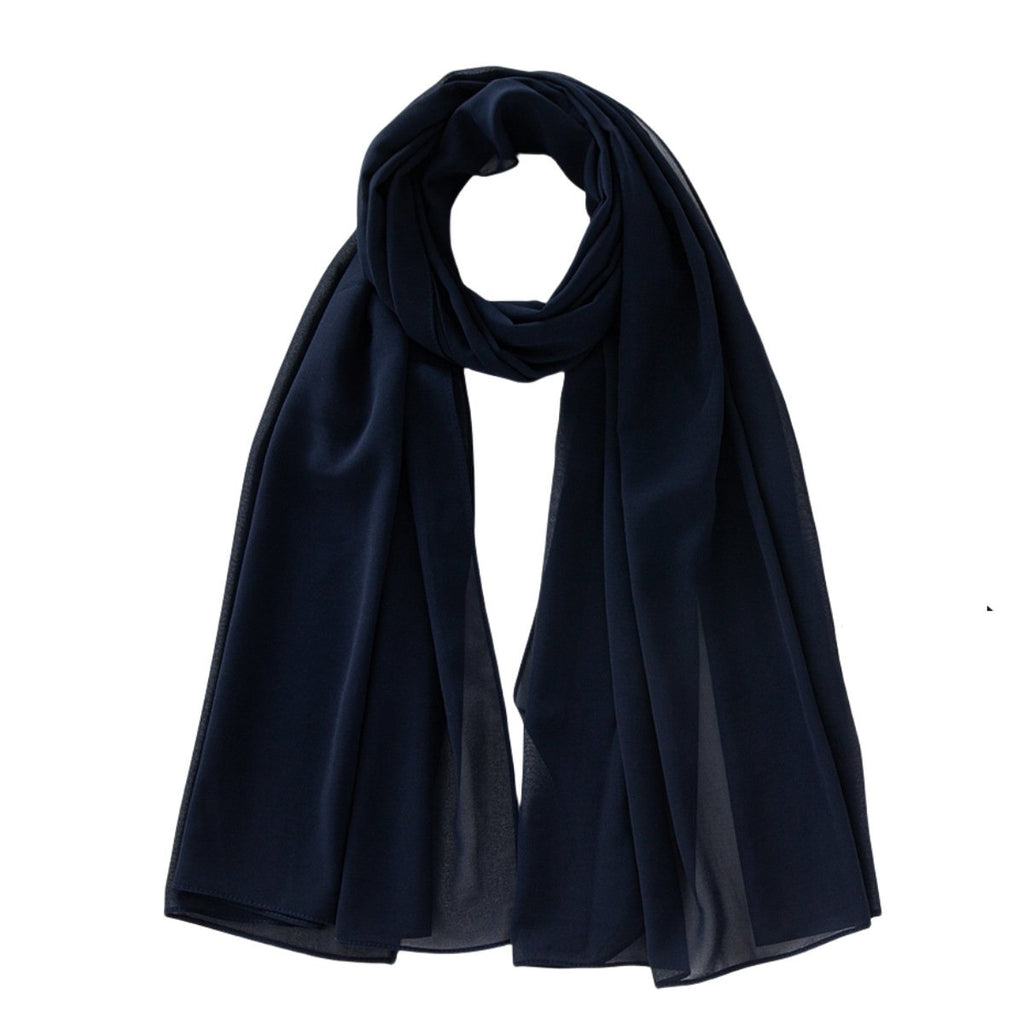Monochrome Pearl Chiffon Bubble Scarf