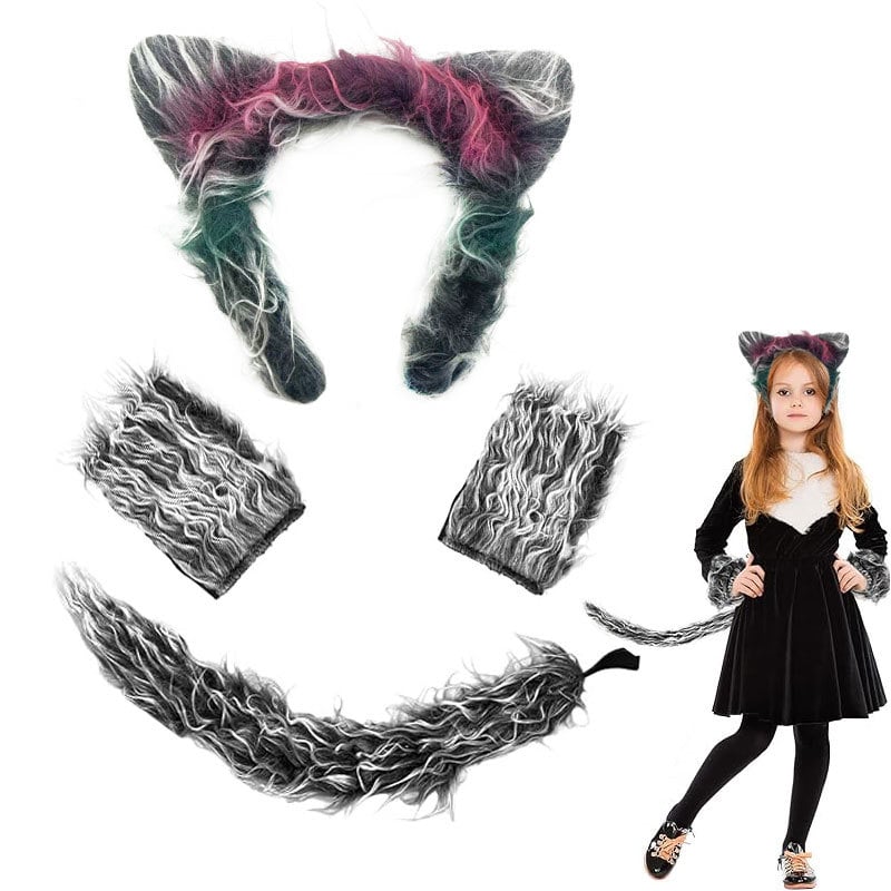 Wolf Ears Head Button Mask