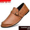Men's lazy casual leather shoes for spring and autumn