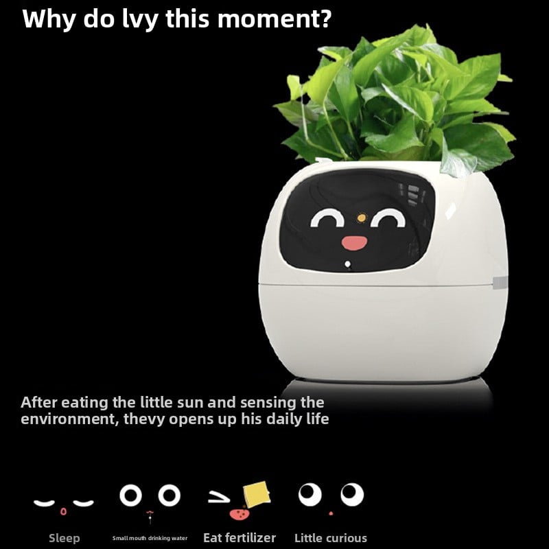 USB rechargeable automatic water-absorbing flowerpot