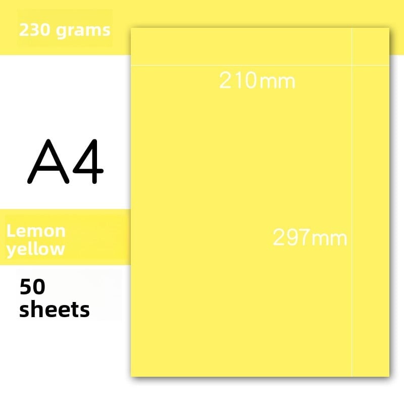 Handmade colored cardstock