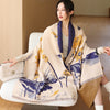 National Style Elegant Cashmere Scarf Double-sided Dual-use Jacquard Shawl