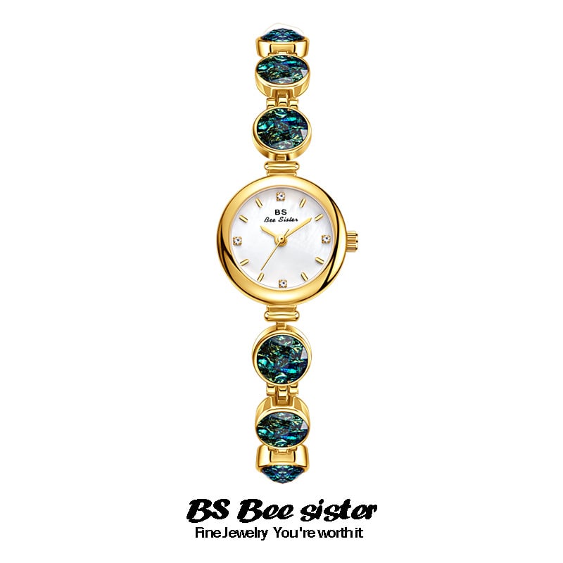 BS Huancai Rough Stone Malachite iridescence Women's Watch