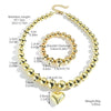 Cross-border New Necklace Hip-hop Amazon European and American Explosions CCB Bracelet Necklace Combination suit Hip-hop Necklace