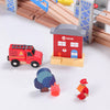 Luxury scene Metropolis train track toy suit compatible with wooden Thomas small train toy