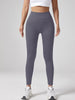 Yoga Waist Pleated Peach Hip Lifting Sports Pants For Female Workers, Pocket High Waisted Button Down Pants
