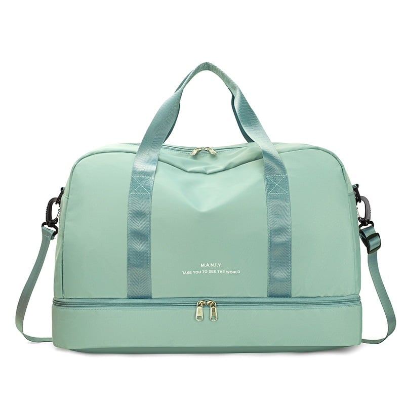 Large Waterproof Travel Tote ? Unisex Carry-On Bag for Short Trips