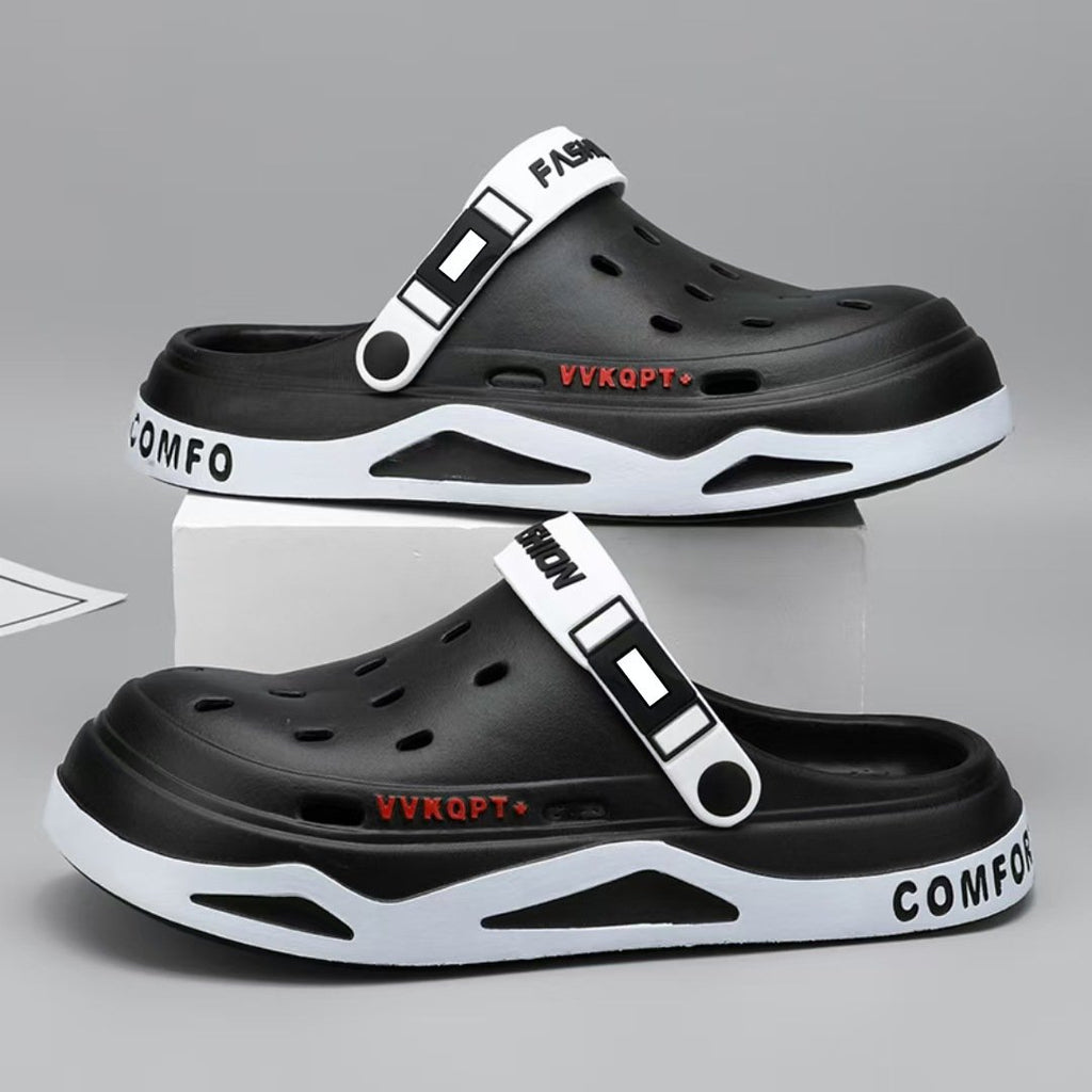 Men?s EVA Breathable Sandals ? Lightweight Closed-Toe Clog Slippers for Beach & Daily Use