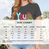 Women's 'You Are' Printed Short Sleeve T-Shirt Summer Casual Round Neck Tee
