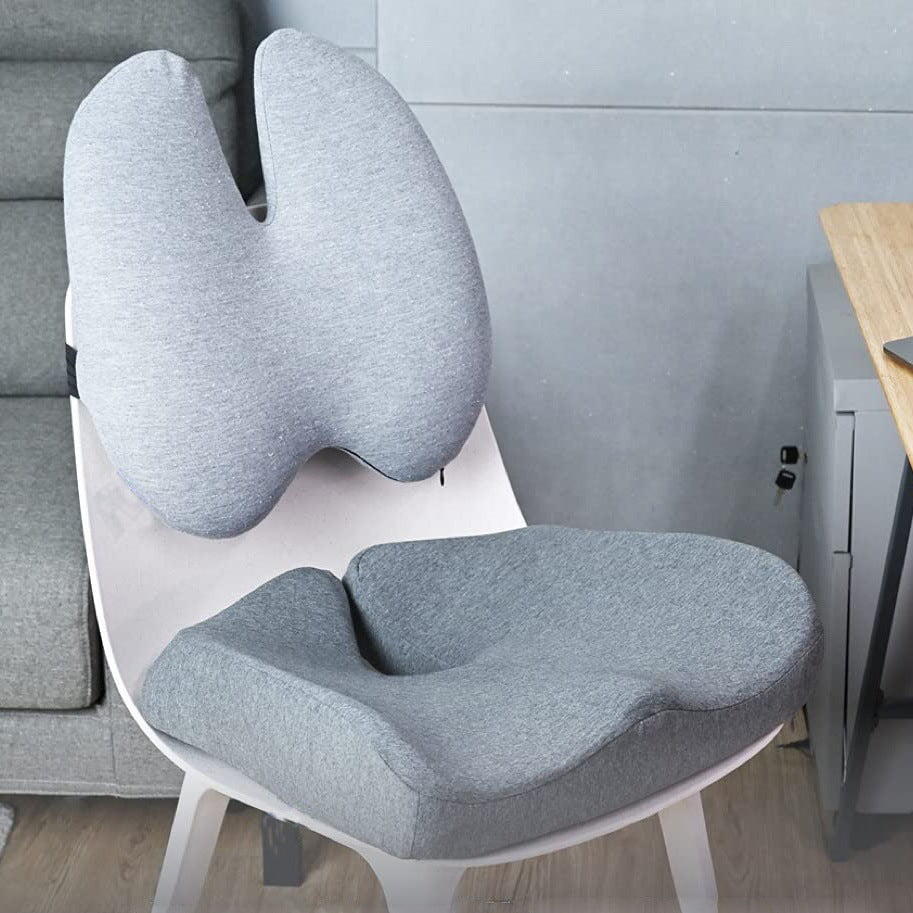 Office chair memory foam hip pad and waist pad
