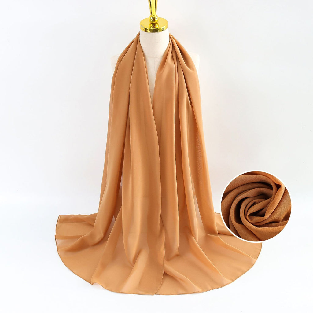 Elegant Pearl Chiffon Scarf for Women