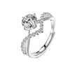 Adjustable diamond ring