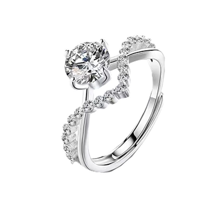 Adjustable diamond ring