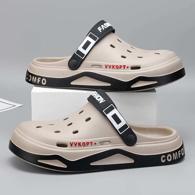 Men?s EVA Breathable Sandals ? Lightweight Closed-Toe Clog Slippers for Beach & Daily Use