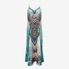 Women's Long Sleeve V-Neck Print Loose Two-Piece Dress Casual Elegant Spring&Autumn Outfit