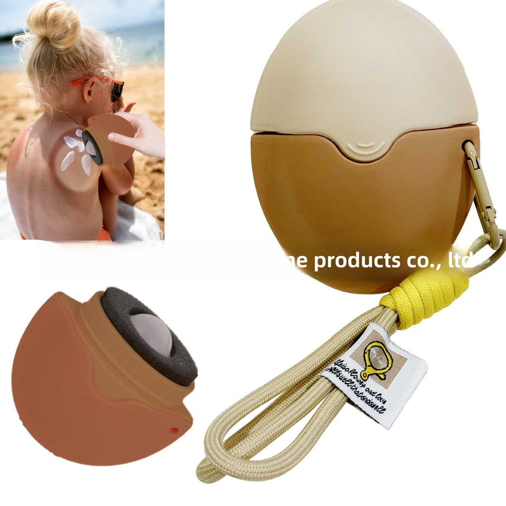 Detachable ball bearing silicone face cream applicator