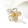 Crystal flower ring