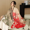 National Style Elegant Cashmere Scarf Double-sided Dual-use Jacquard Shawl