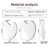 Stainless steel gua sha board large heart-shaped face scraping firming lifting massage board multifunction heart-shaped fascia knife