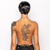 Transparent tassel body chain