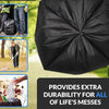 Flat-mouthed light-proof garbage bag