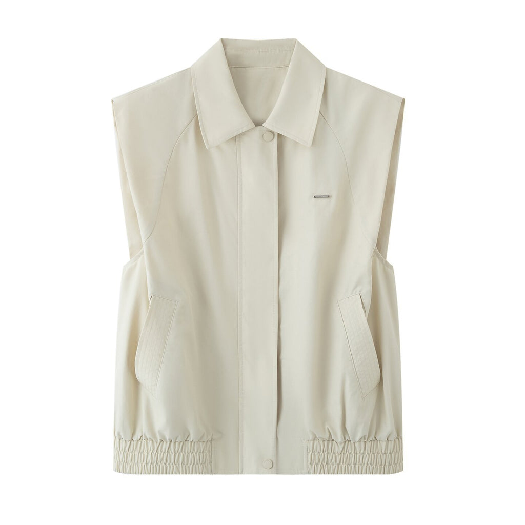 Early Autumn New Women's Clothing Fashionable All-match Casual Sleeveless Jacket Vest Coat