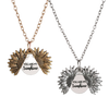 Engraved pendant necklace