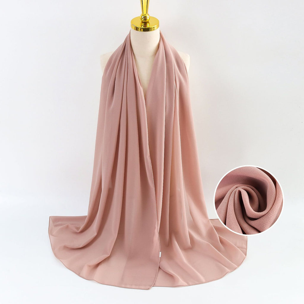 Elegant Pearl Chiffon Scarf for Women