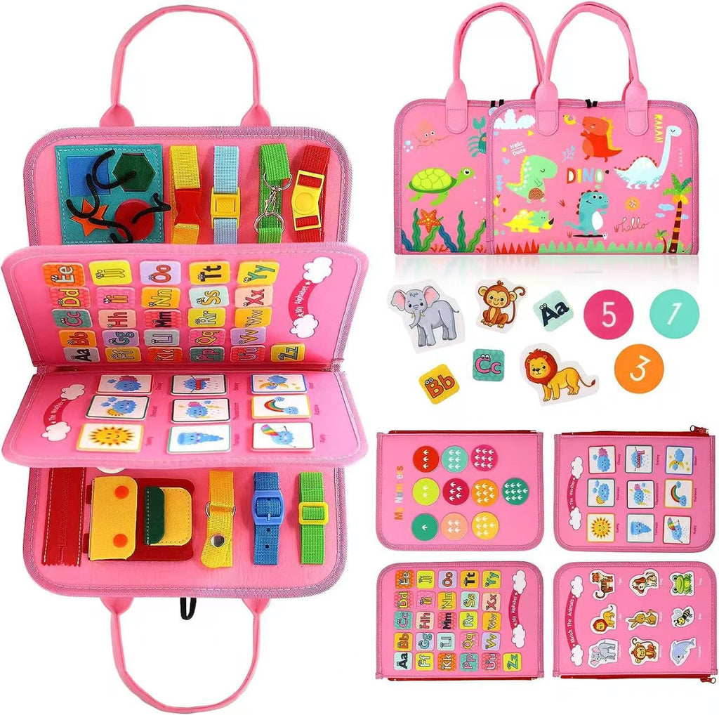 Montessori Felt Busy Board for Kids - Early Educational DIY Activity Toy