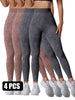 4PACK Sand-washed Seamless Yoga Pants
