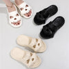Summer Slip-on Slippers Women's EVA Indoor Bathroom Non-Slip Fish Mouth Coconut Home Thick Bottom Soft Household Men's Sandals