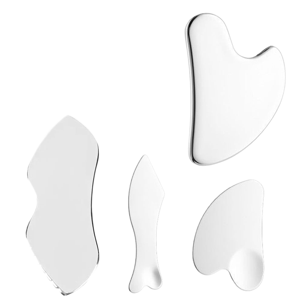 Stainless steel gua sha board large heart-shaped face scraping firming lifting massage board multifunction heart-shaped fascia knife