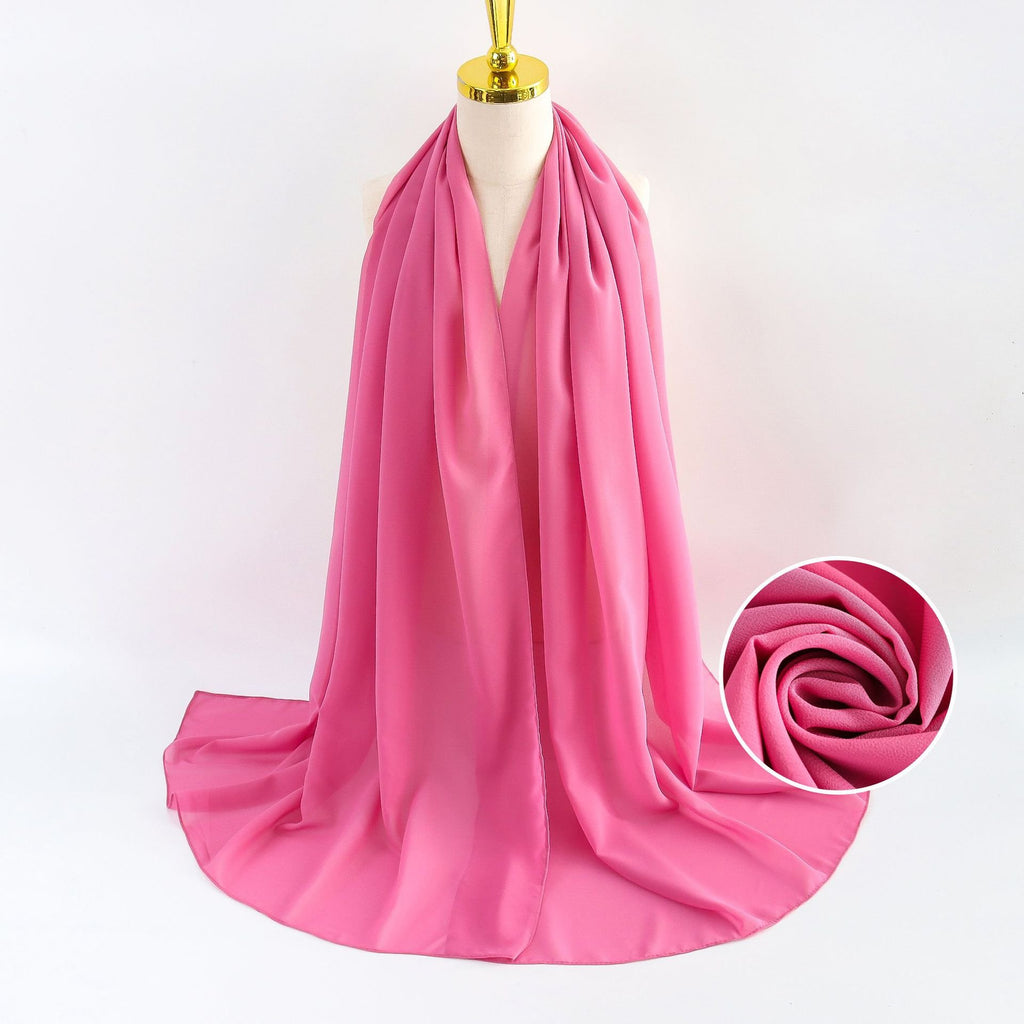 Elegant Pearl Chiffon Scarf for Women
