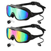 Electroplated waterproof, anti-fog, high-definition wide-field swimming goggles for both men and women